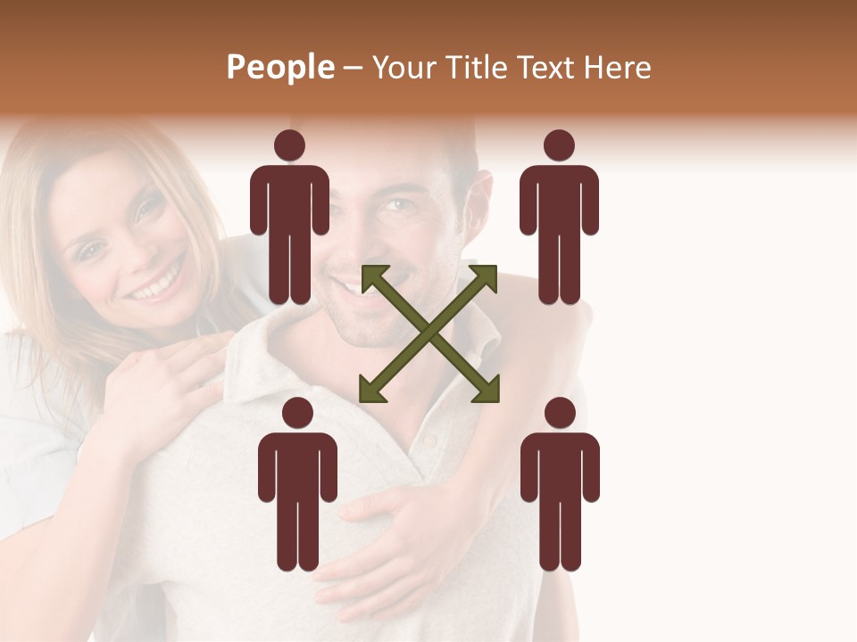 Girl Two Back PowerPoint Template