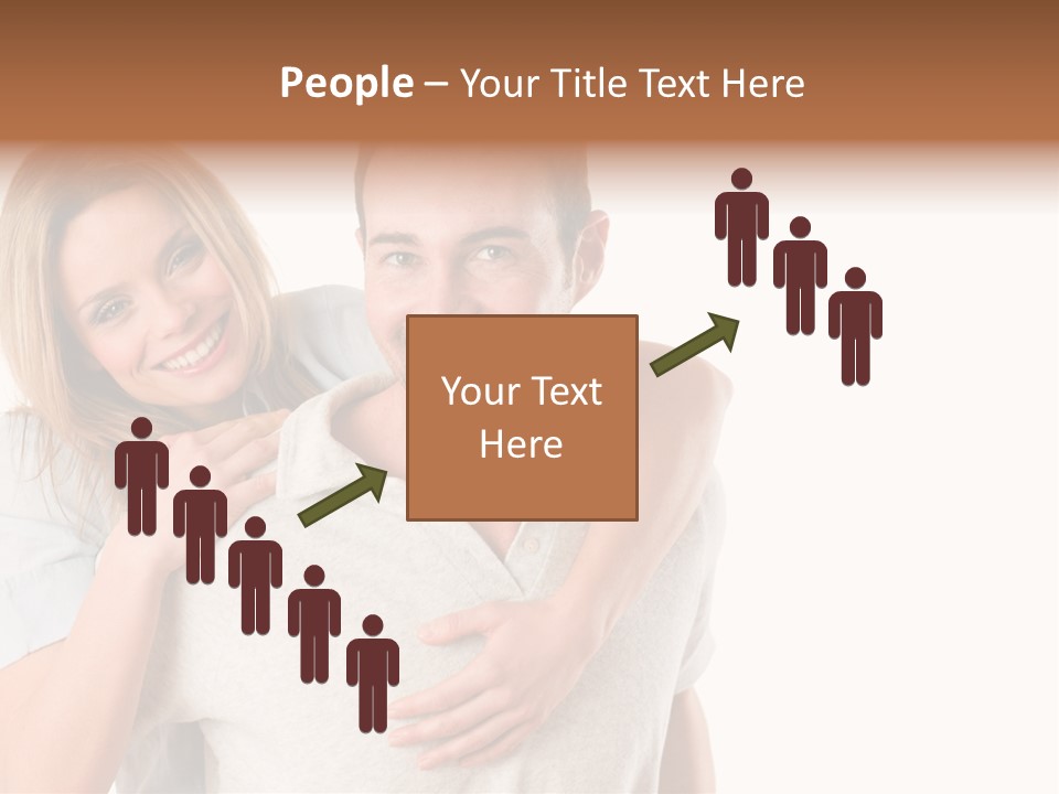 Girl Two Back PowerPoint Template