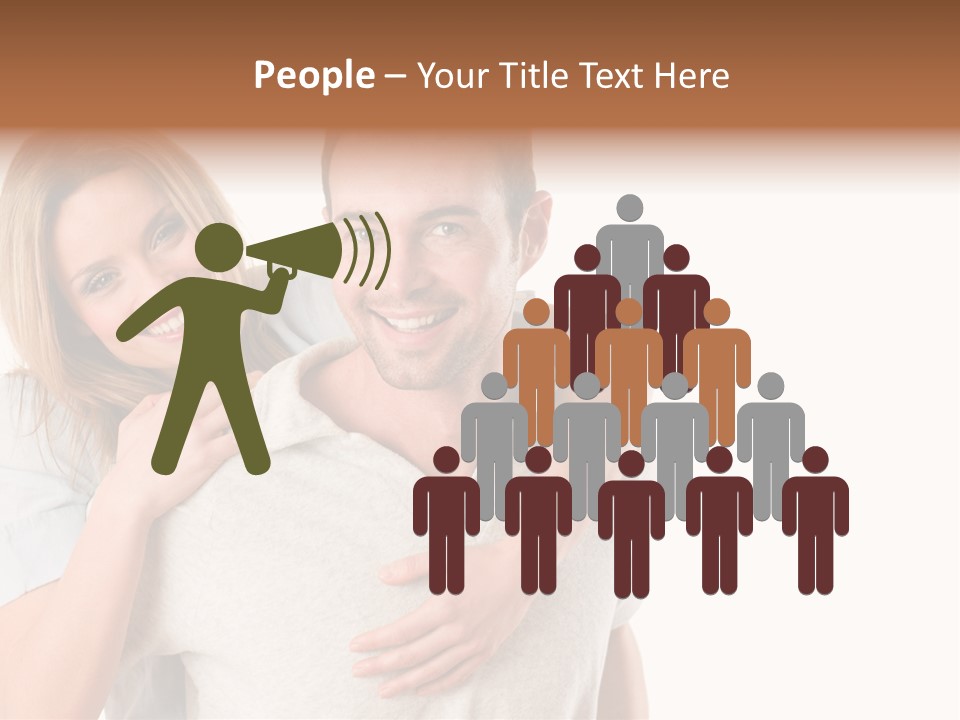 Girl Two Back PowerPoint Template