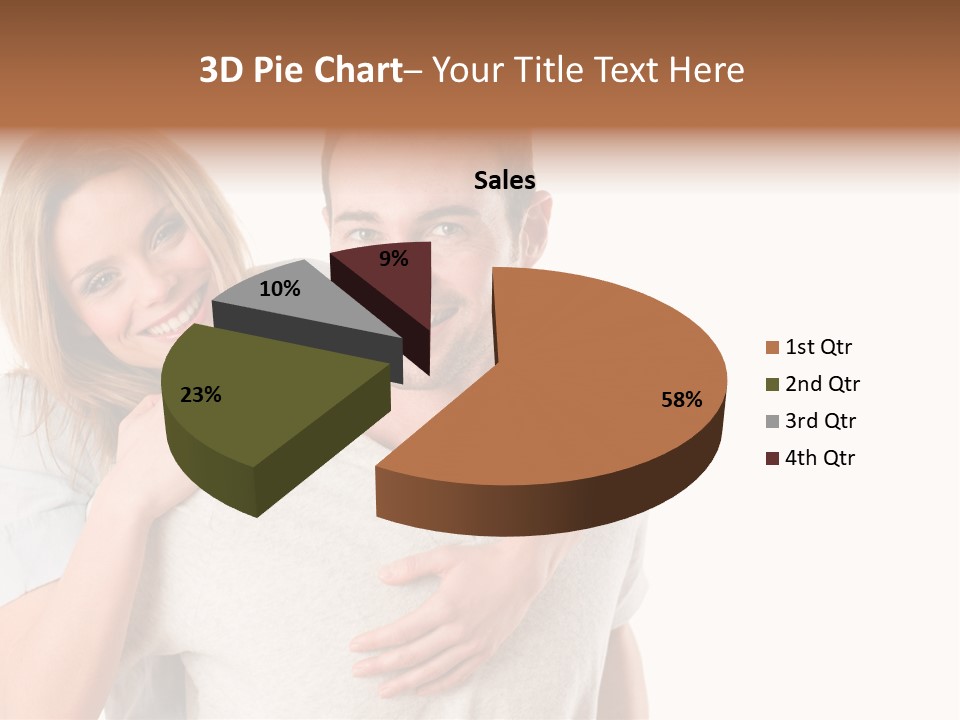 Girl Two Back PowerPoint Template