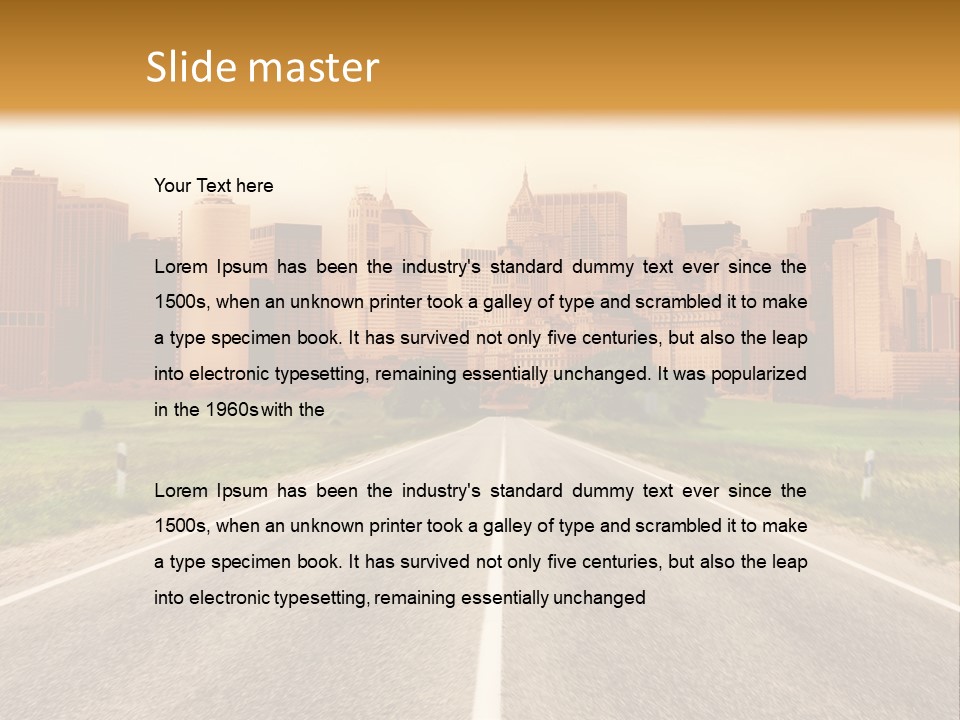 Voyage Urban Radial PowerPoint Template