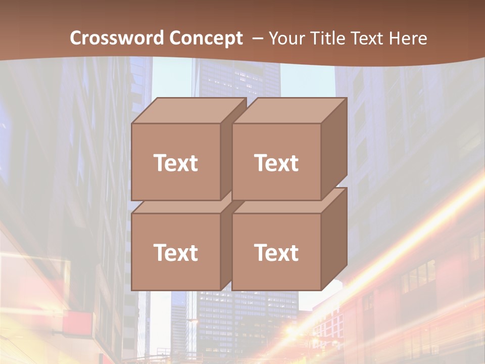 Racing Connection Blur PowerPoint Template