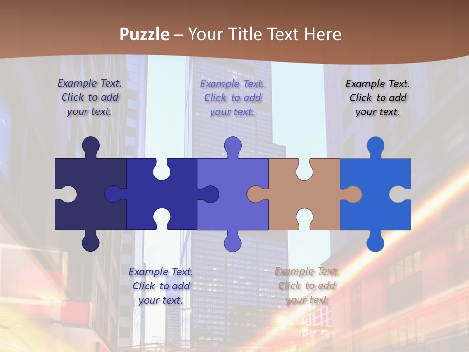 Racing Connection Blur PowerPoint Template