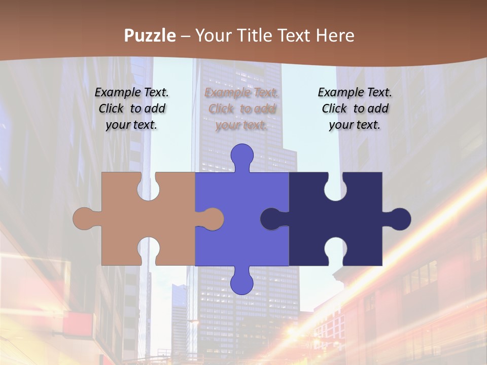 Racing Connection Blur PowerPoint Template