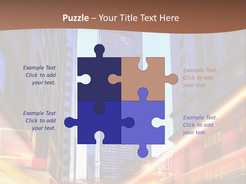 Racing Connection Blur PowerPoint Template
