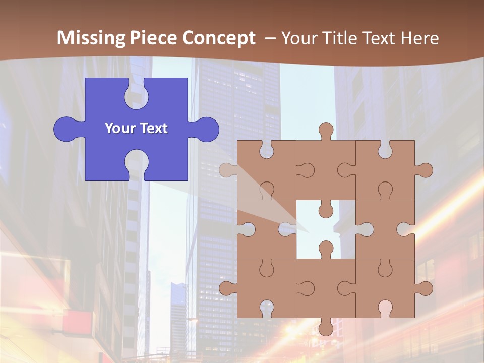 Racing Connection Blur PowerPoint Template