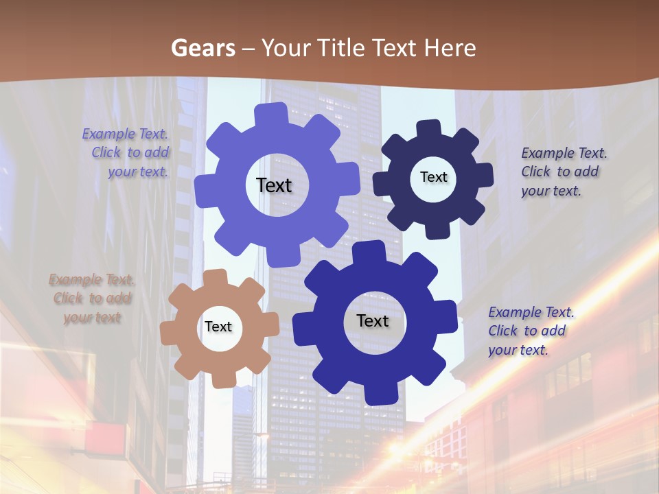 Racing Connection Blur PowerPoint Template