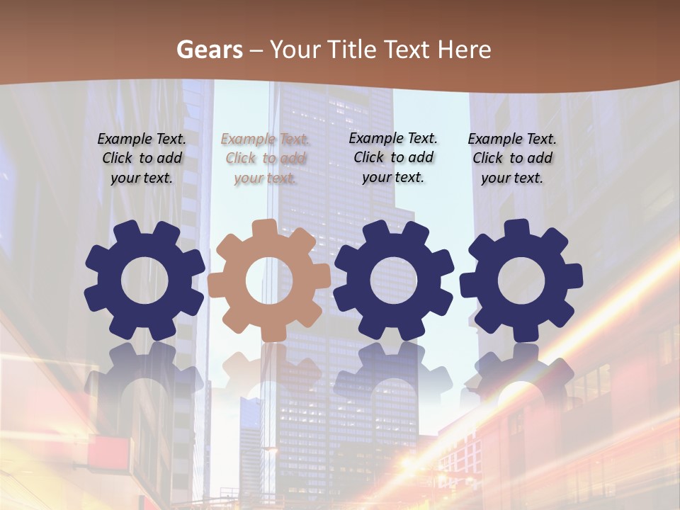 Racing Connection Blur PowerPoint Template