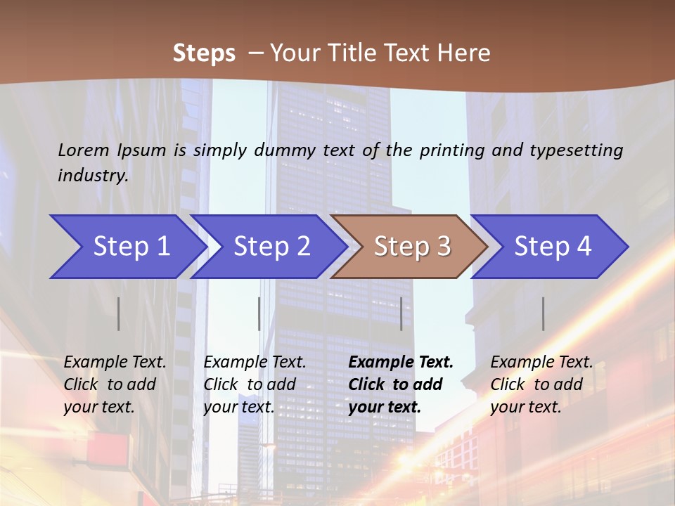 Racing Connection Blur PowerPoint Template