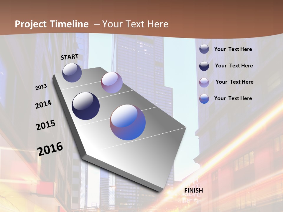Racing Connection Blur PowerPoint Template