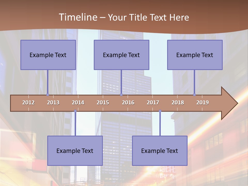 Racing Connection Blur PowerPoint Template