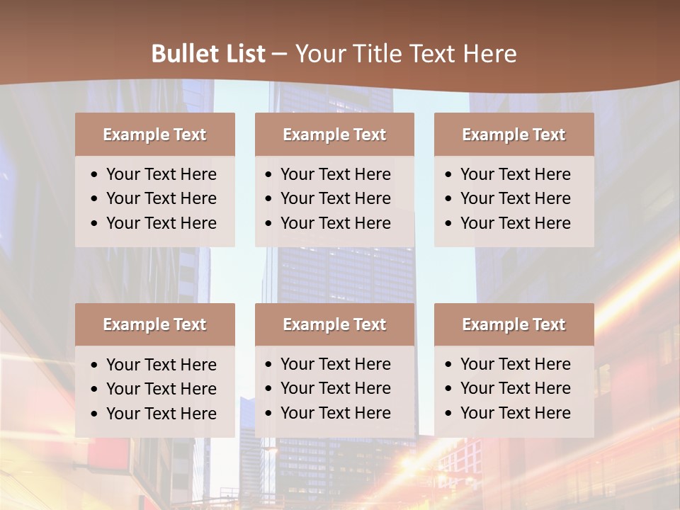 Racing Connection Blur PowerPoint Template