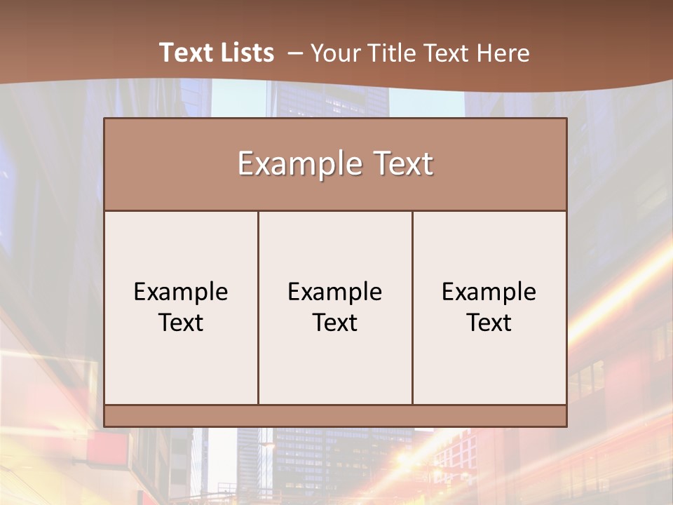 Racing Connection Blur PowerPoint Template