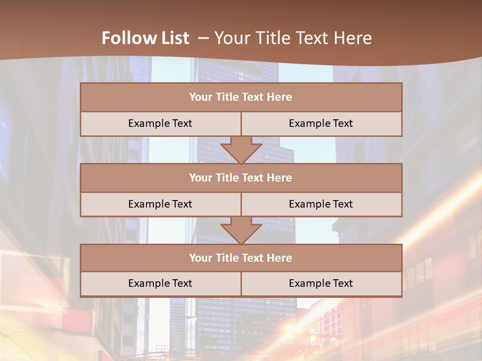 Racing Connection Blur PowerPoint Template