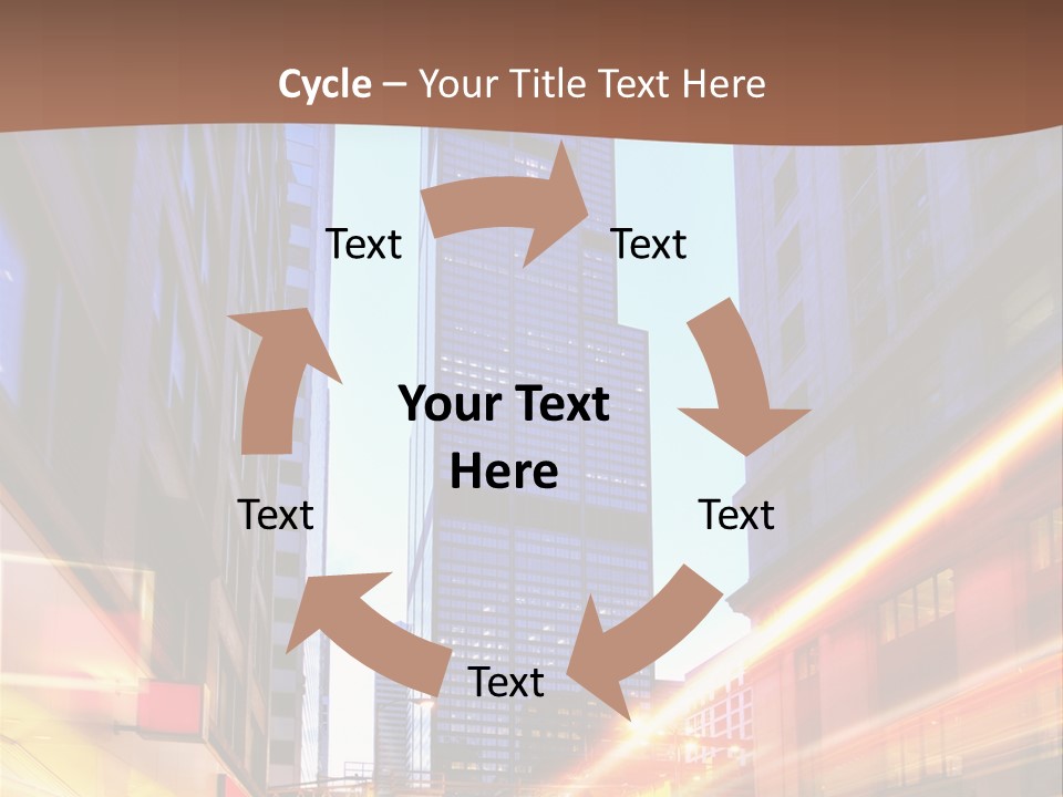 Racing Connection Blur PowerPoint Template