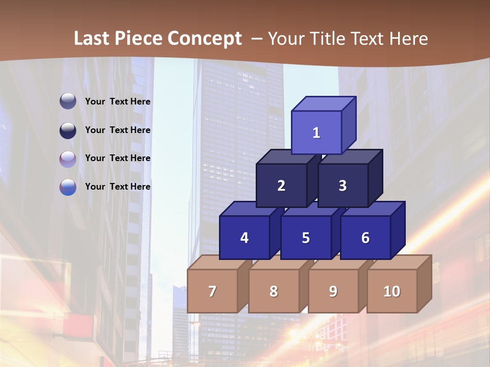Racing Connection Blur PowerPoint Template