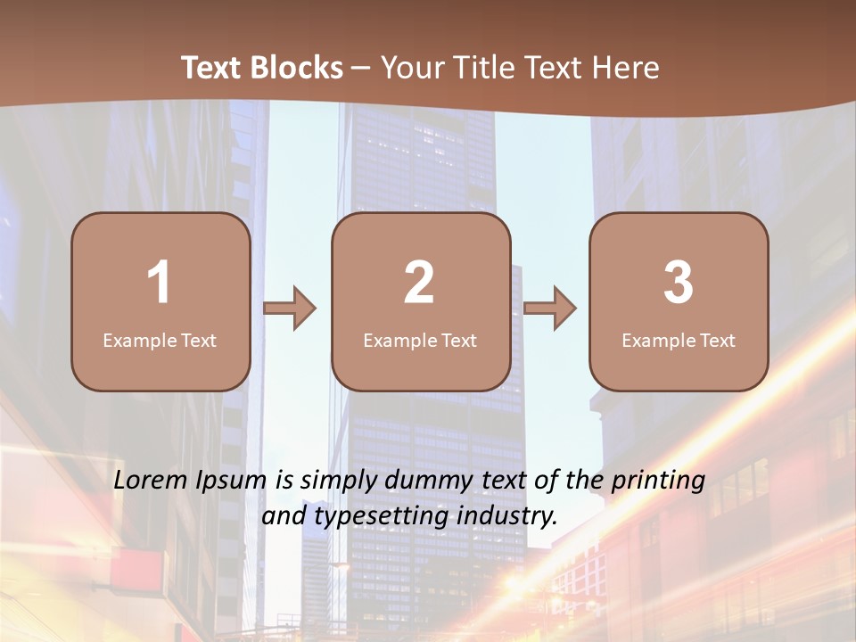 Racing Connection Blur PowerPoint Template
