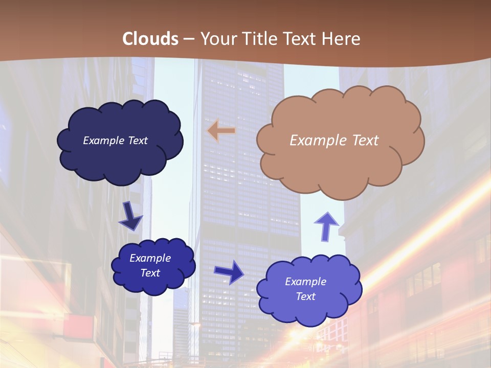 Racing Connection Blur PowerPoint Template
