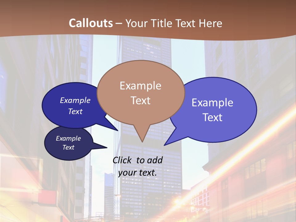 Racing Connection Blur PowerPoint Template