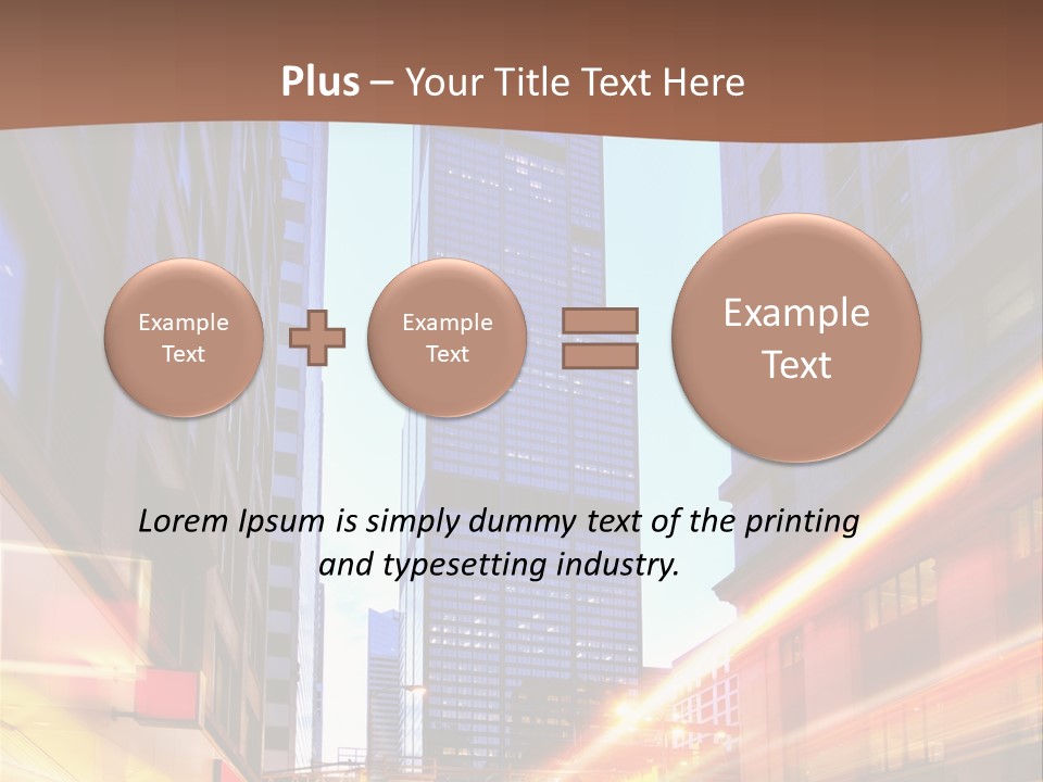 Racing Connection Blur PowerPoint Template