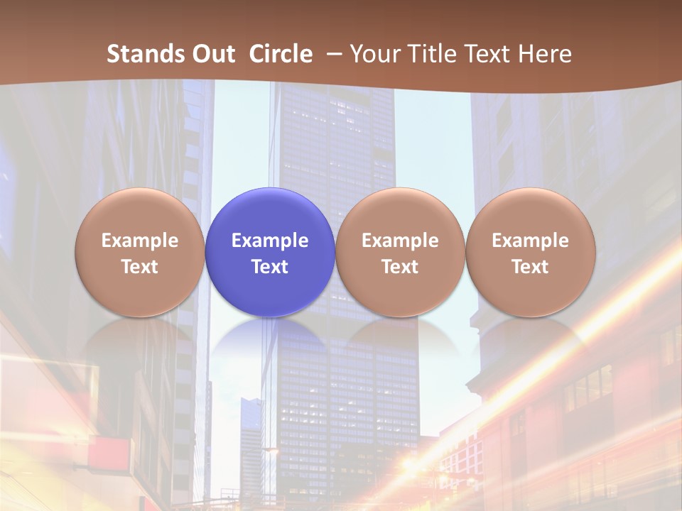 Racing Connection Blur PowerPoint Template