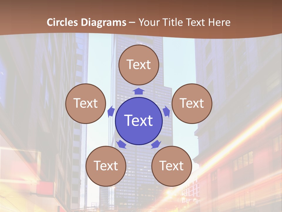 Racing Connection Blur PowerPoint Template