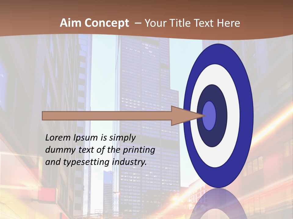 Racing Connection Blur PowerPoint Template