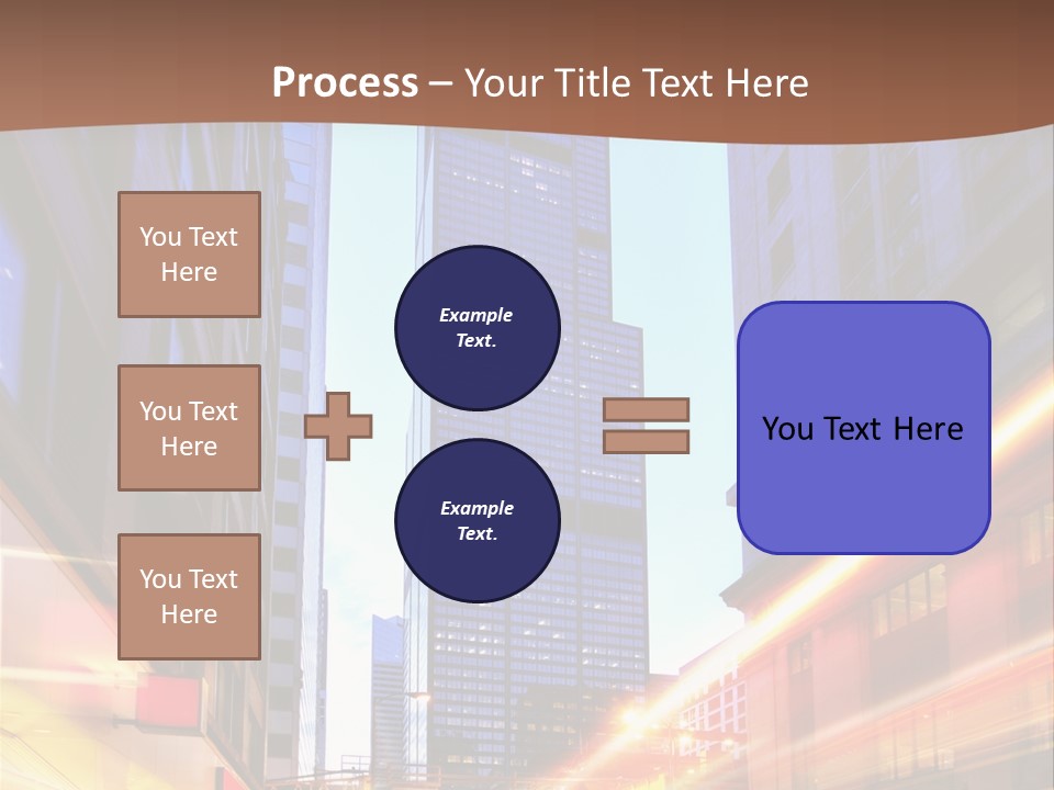 Racing Connection Blur PowerPoint Template