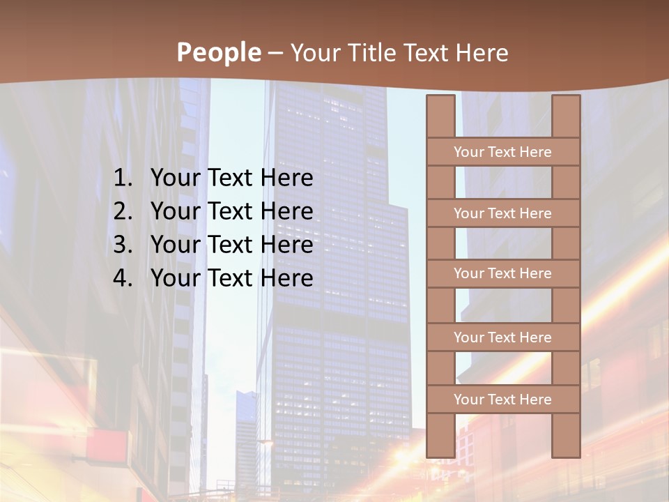 Racing Connection Blur PowerPoint Template