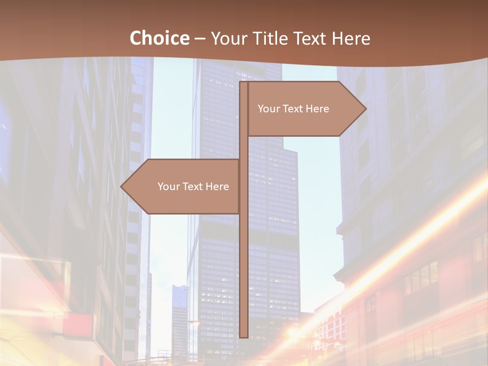 Racing Connection Blur PowerPoint Template