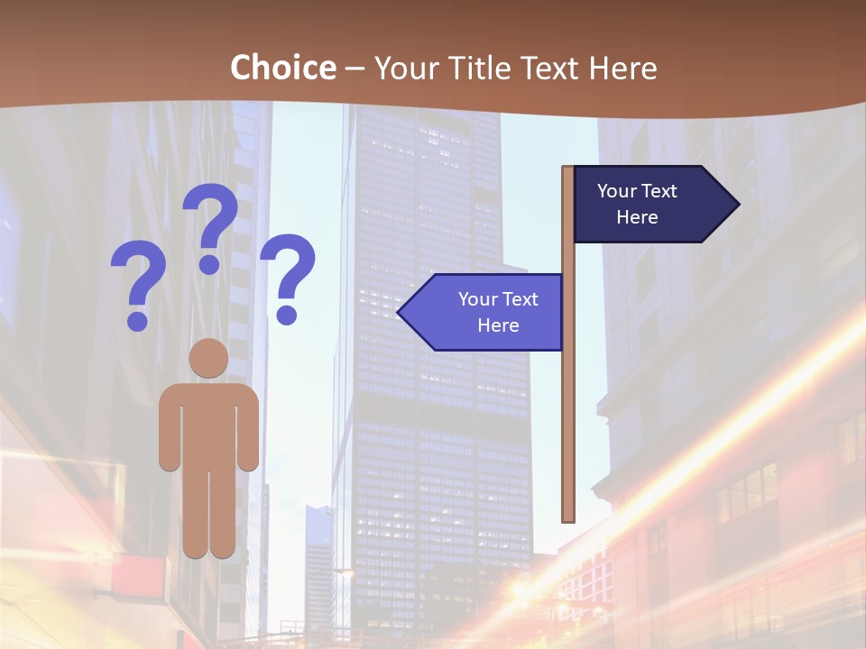 Racing Connection Blur PowerPoint Template