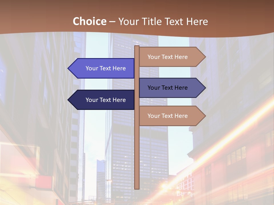 Racing Connection Blur PowerPoint Template