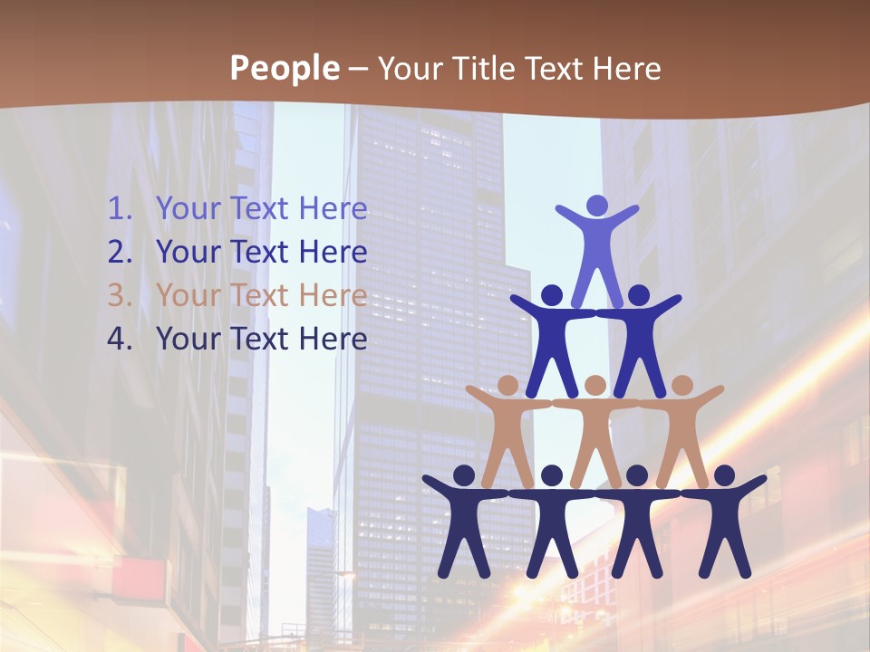 Racing Connection Blur PowerPoint Template