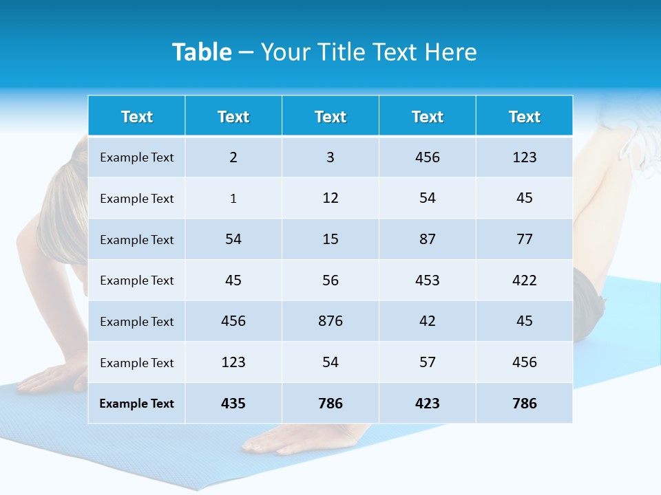 Slim Strain Strong PowerPoint Template