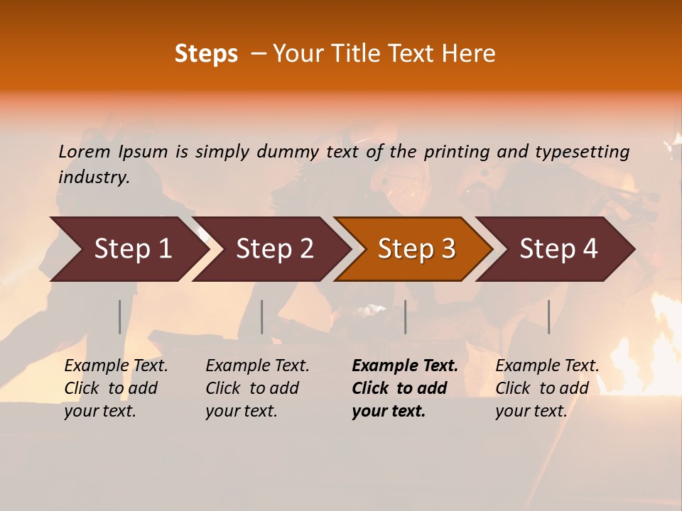A Group Of Fire Fighters Putting Out A Fire PowerPoint Template