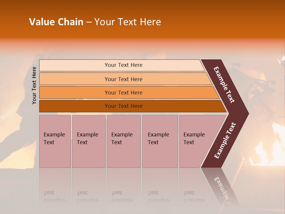 A Group Of Fire Fighters Putting Out A Fire PowerPoint Template