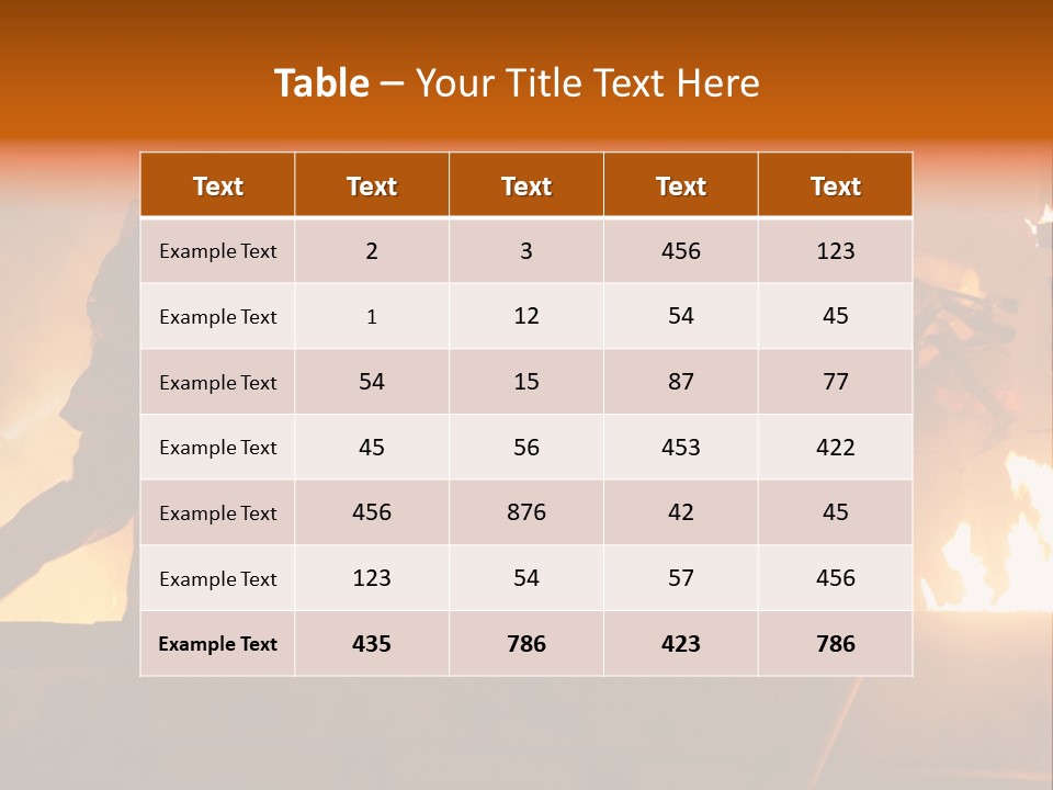 A Group Of Fire Fighters Putting Out A Fire PowerPoint Template