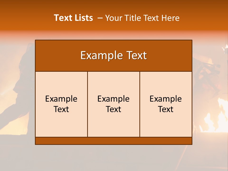 A Group Of Fire Fighters Putting Out A Fire PowerPoint Template