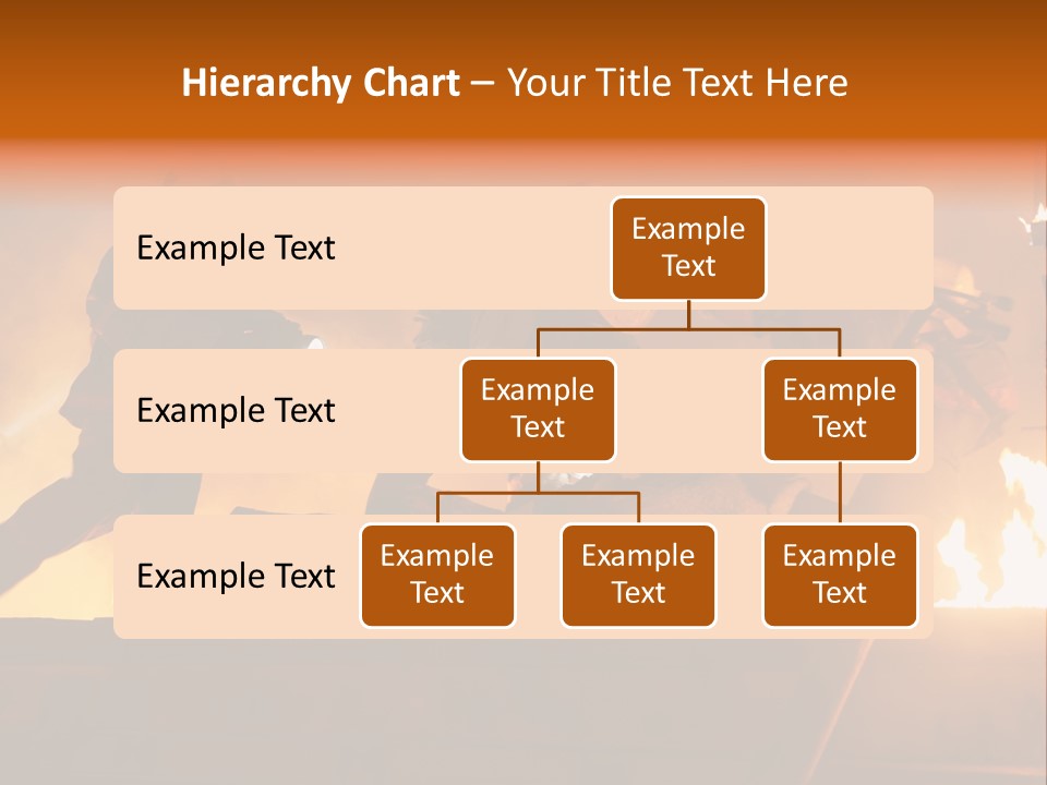 A Group Of Fire Fighters Putting Out A Fire PowerPoint Template