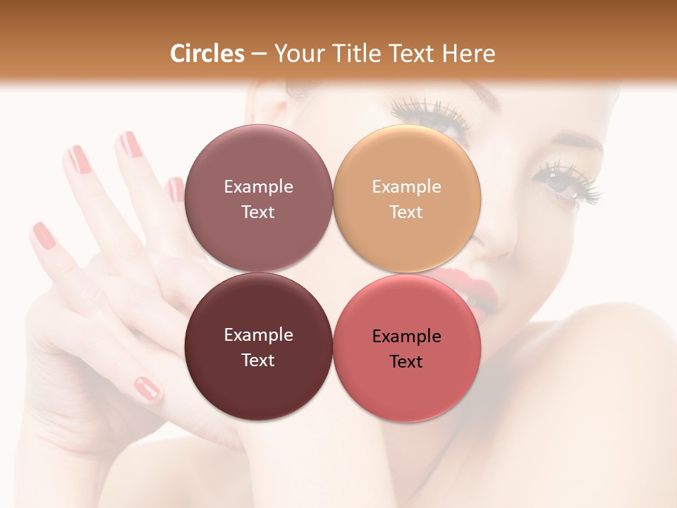 Fingernail Eyelash Elegance PowerPoint Template