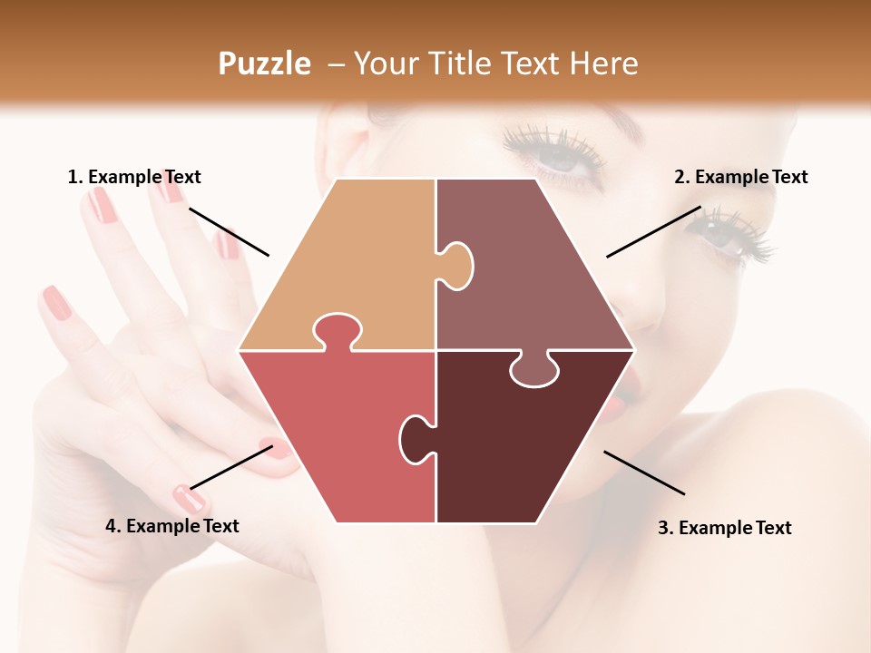 Fingernail Eyelash Elegance PowerPoint Template