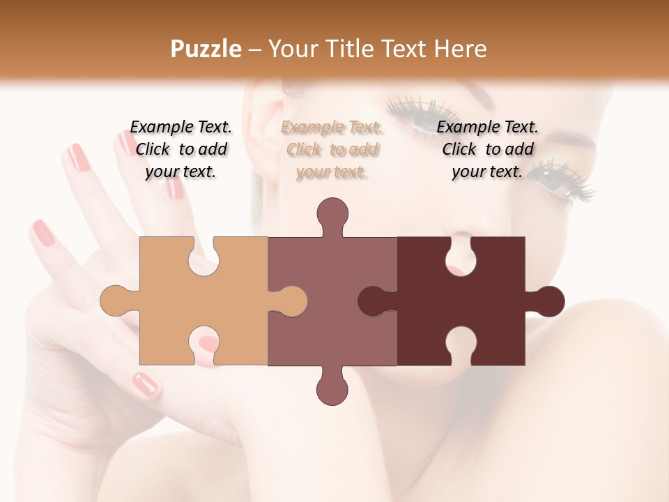 Fingernail Eyelash Elegance PowerPoint Template