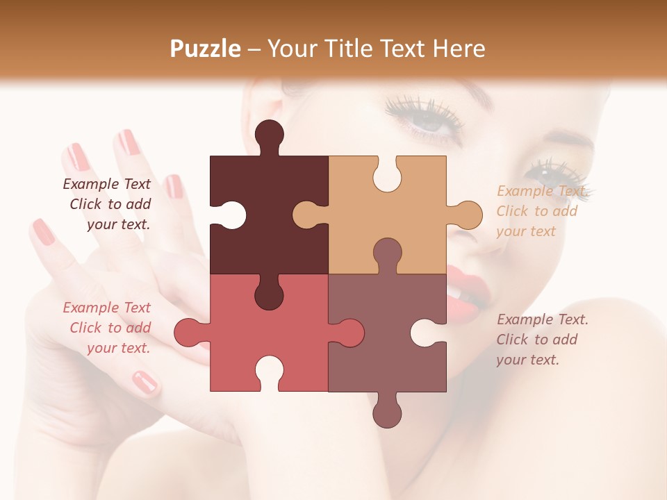 Fingernail Eyelash Elegance PowerPoint Template