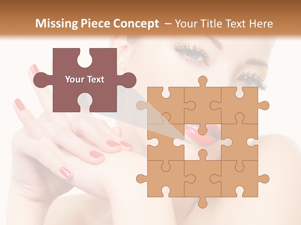 Fingernail Eyelash Elegance PowerPoint Template