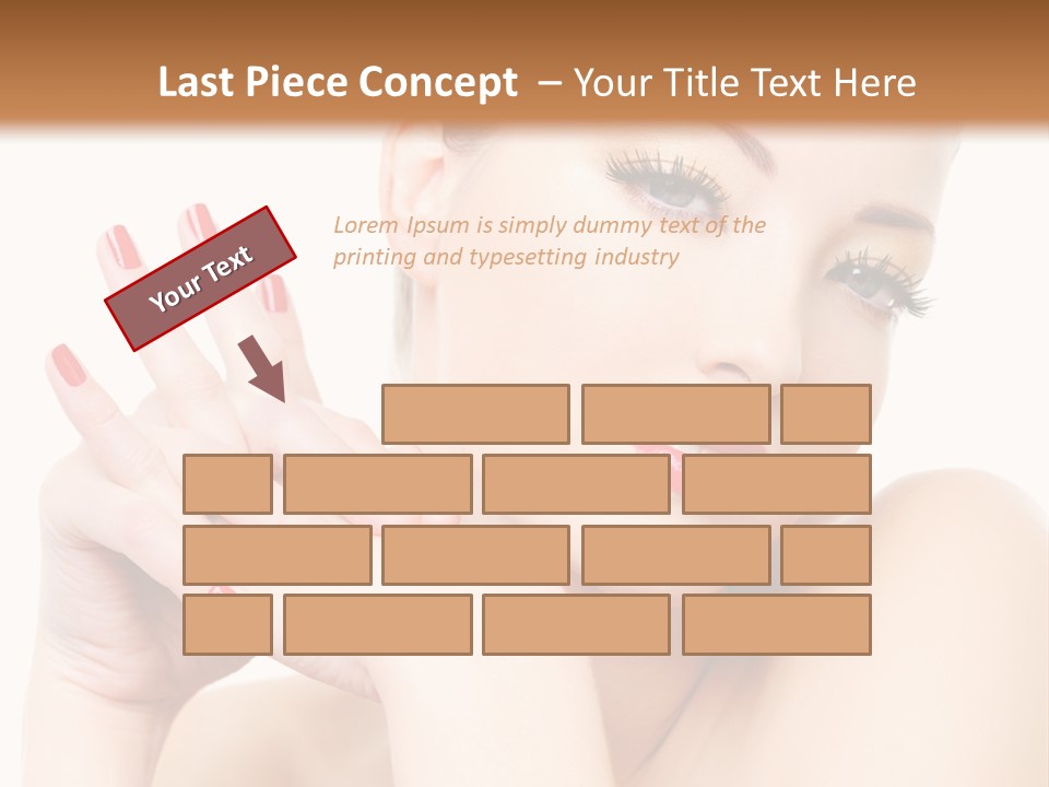 Fingernail Eyelash Elegance PowerPoint Template