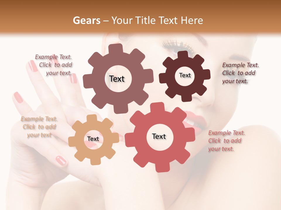 Fingernail Eyelash Elegance PowerPoint Template