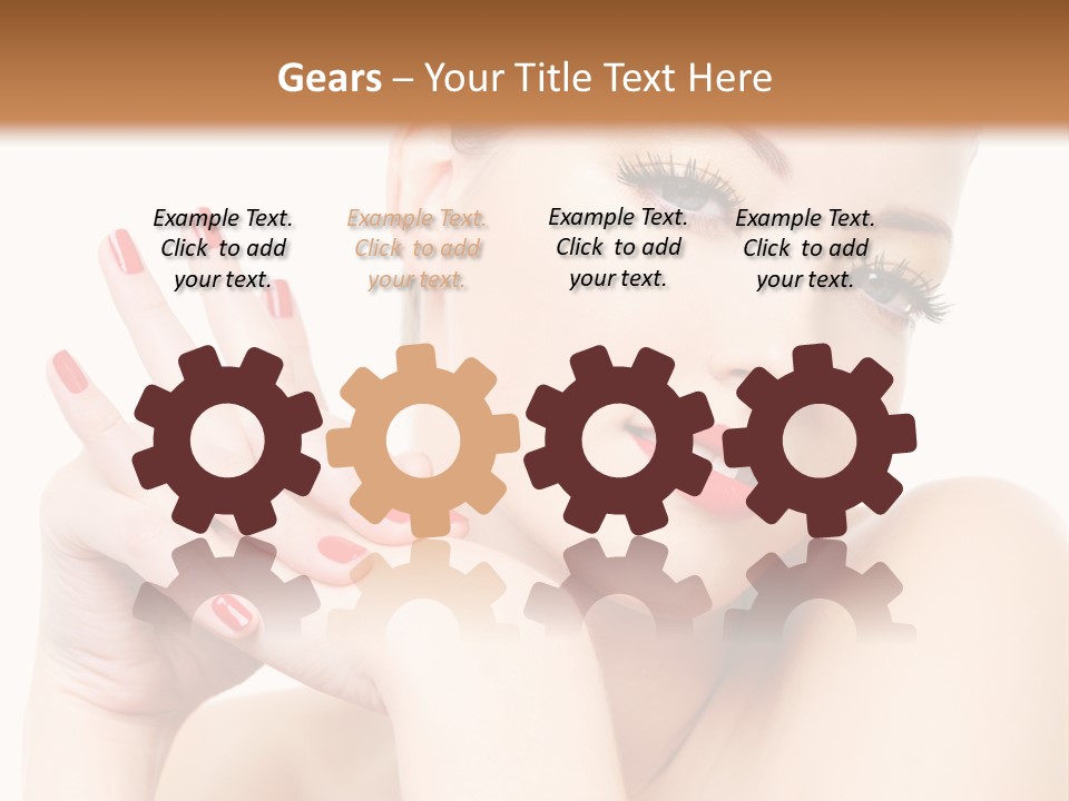 Fingernail Eyelash Elegance PowerPoint Template