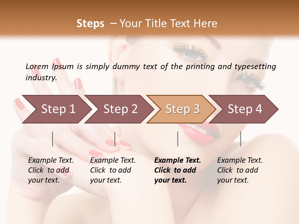 Fingernail Eyelash Elegance PowerPoint Template