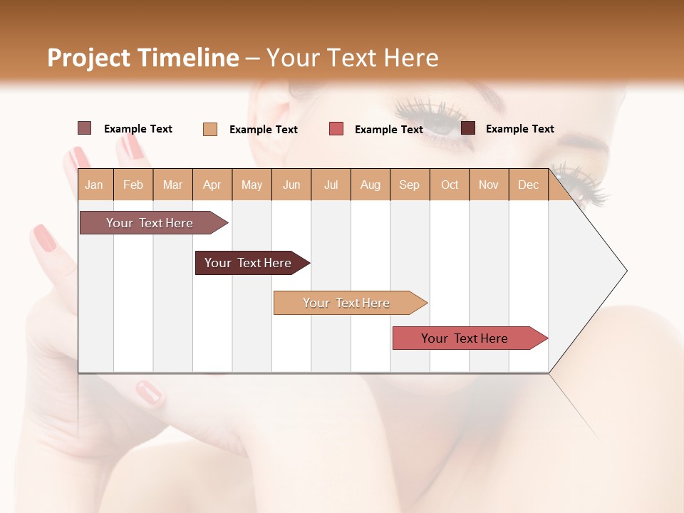Fingernail Eyelash Elegance PowerPoint Template