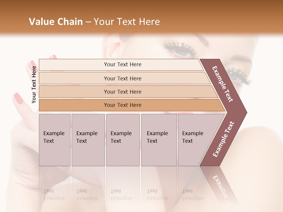 Fingernail Eyelash Elegance PowerPoint Template